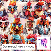 Load image into Gallery viewer, 139 Chicken Lineup - Seamless Pattern (UNLIMITED)