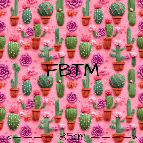 ROUND 40 - Embroidered Cactus