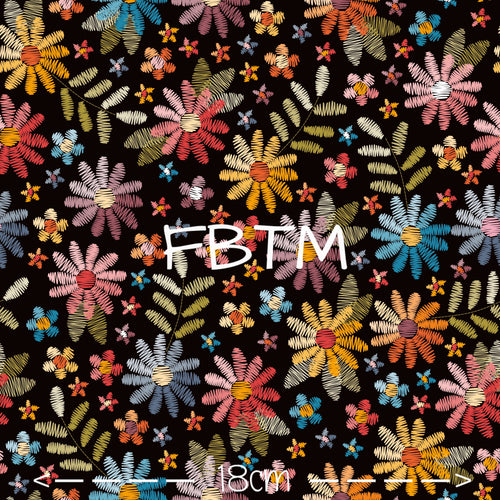 ROUND 40 - Embroidered Flowers