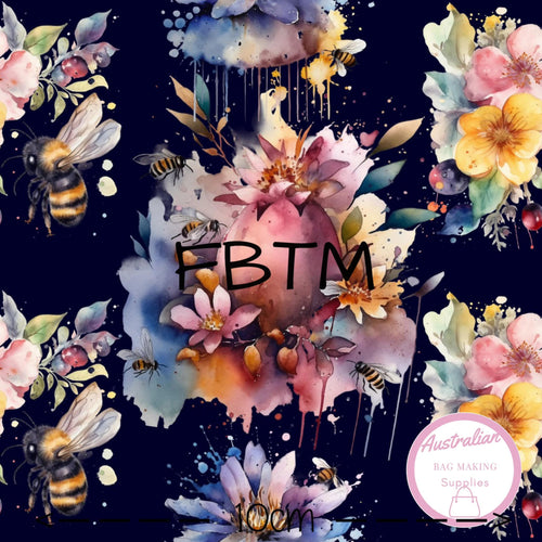 THEME ROUND #35 - ABMS Bees on Navy