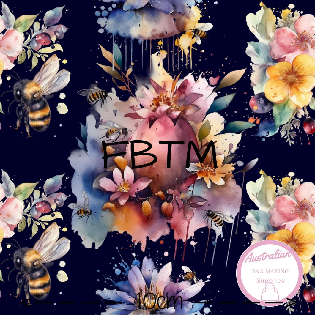 THEME ROUND #35 - ABMS Bees on Navy