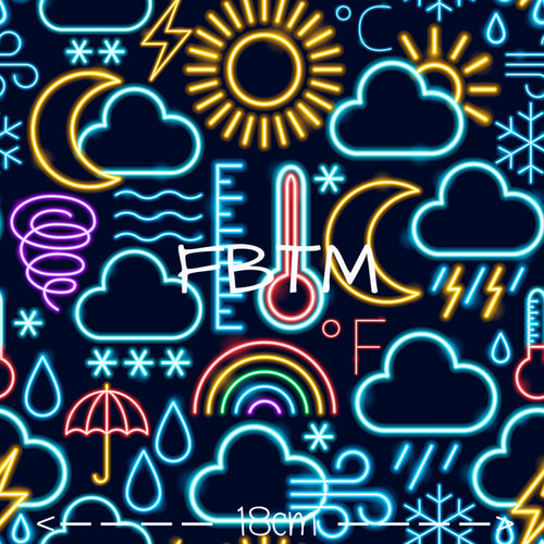 THEME 28 - Neon Weather Icons