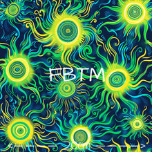 Load image into Gallery viewer, ROUND 56 - Blue Green Suns