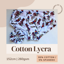 Load image into Gallery viewer, cotton lycra; cotton fabric; stretch cotton fabric; custom fabric