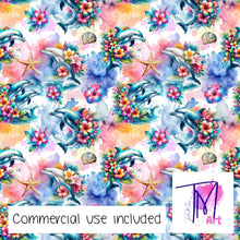 Load image into Gallery viewer, 223 - Floral Dolphins V2 (UNLIMITED)