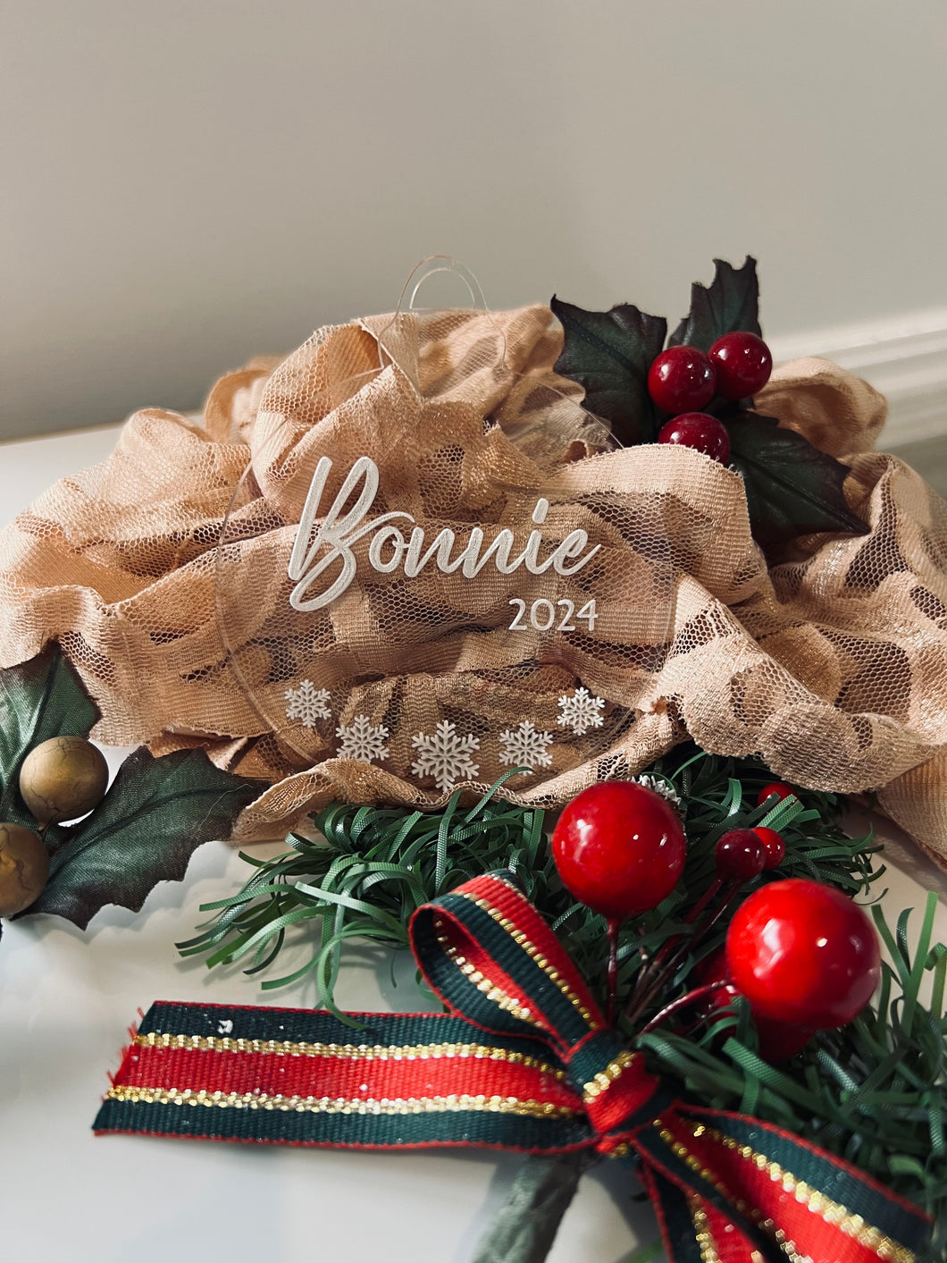 Personalised Christmas Acrylic Baubles