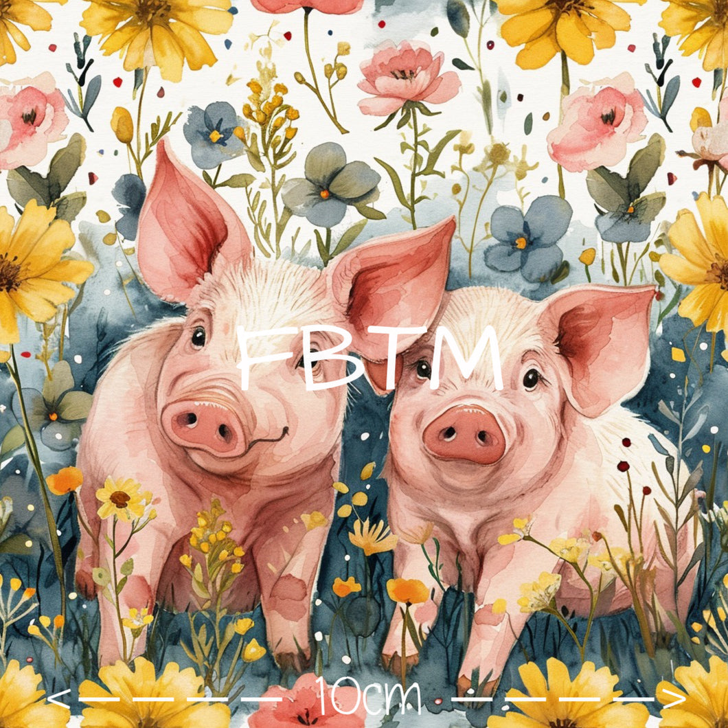 THEME #33 - Floral Pigs