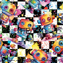 Load image into Gallery viewer, ROUND 42 - Rainbow Bots COTTON LYCRA