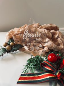 Personalised Christmas Acrylic Baubles