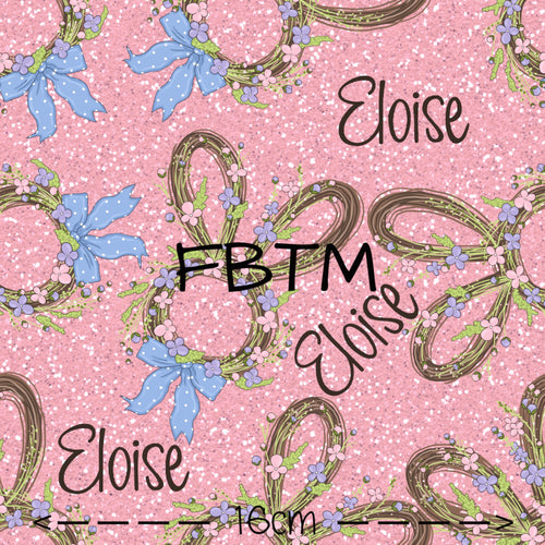 ROUND 44 -  Personalised Name Prints Bunny Ear Wreaths