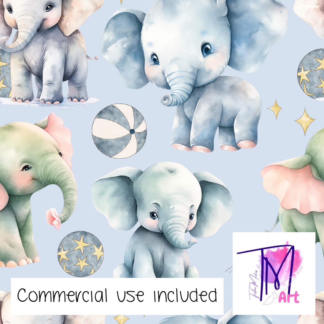 214 - Elephant Show Blue (UNLIMITED)