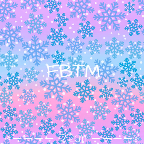 ROUND 50 - Pastel Snowflakes