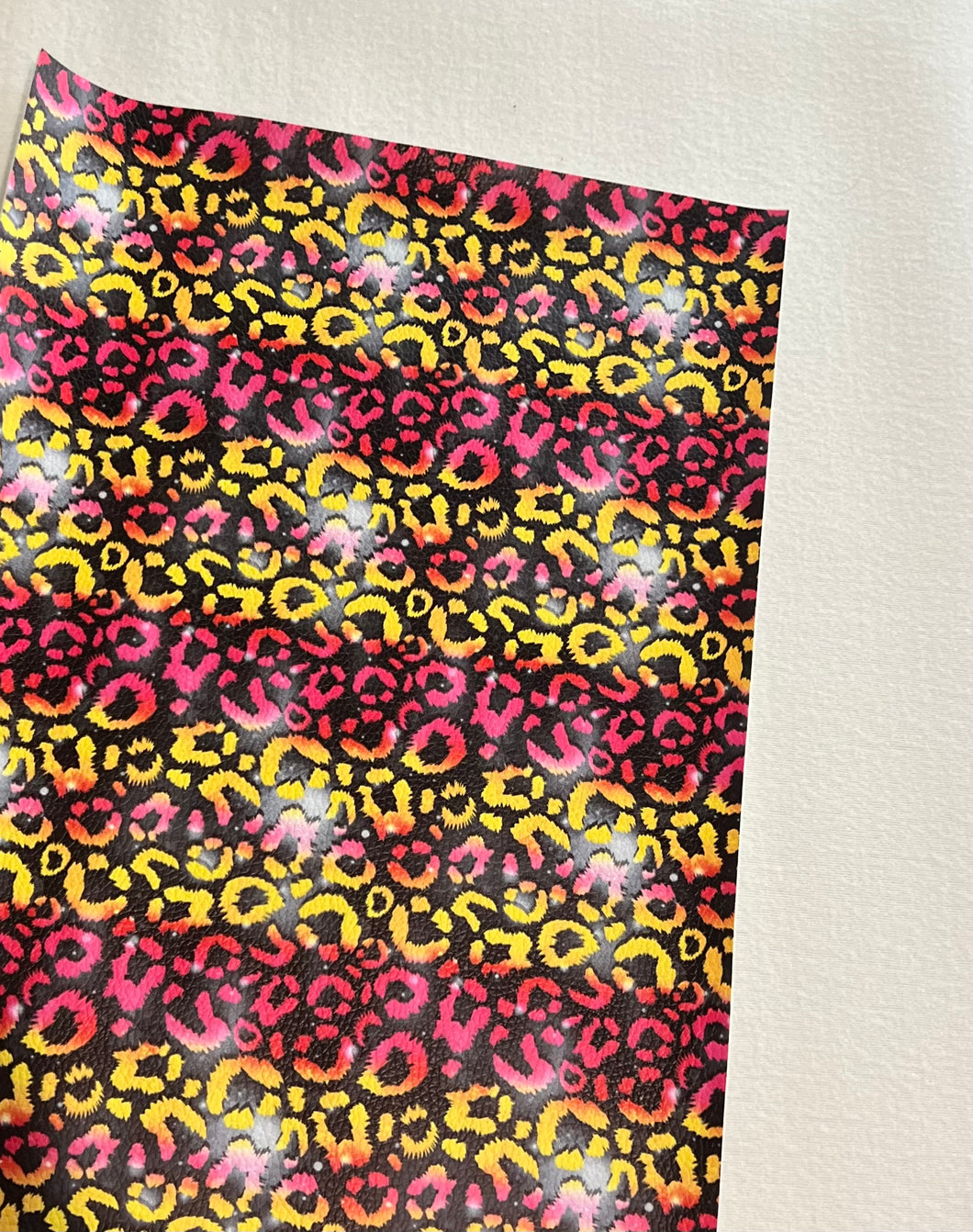 A4 Sheet LZW Vinyl - Mini Leopard Print Sunrise
