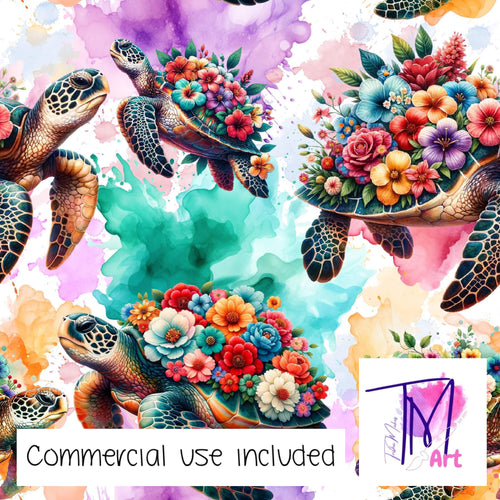 226 - Floral Turtles V2 (UNLIMITED)