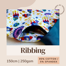 Load image into Gallery viewer, cotton ribbing; ribbing fabric; custom fabric; textile
