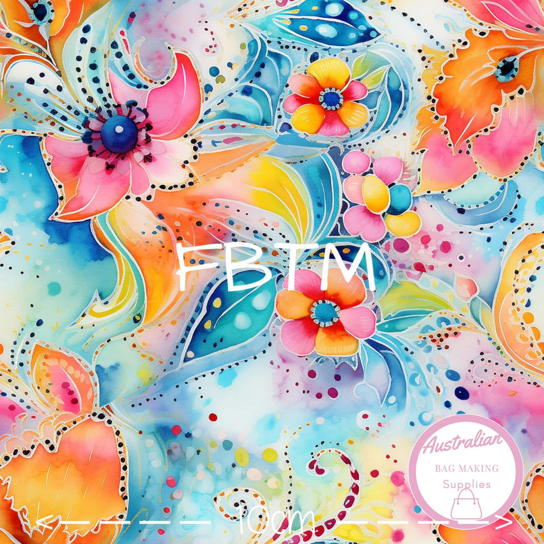 THEME ROUND #35 - ABMS Watercolour Florals Blue