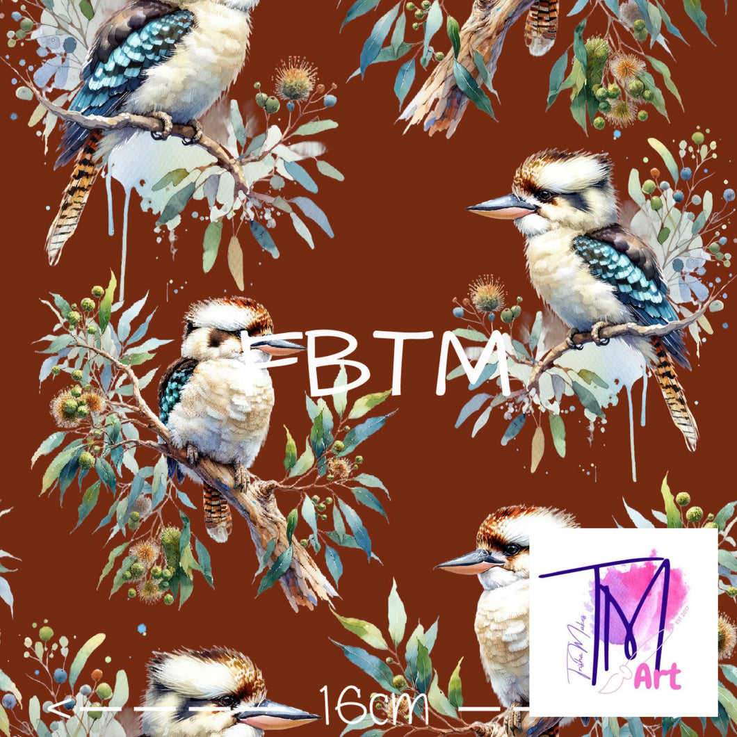 ROUND 60 - Exclusive Aussie Kookaburra on Rusty Red