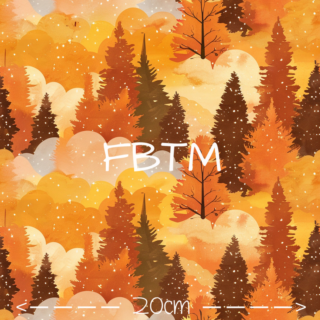 ROUND 57 - Fall Ombré Trees