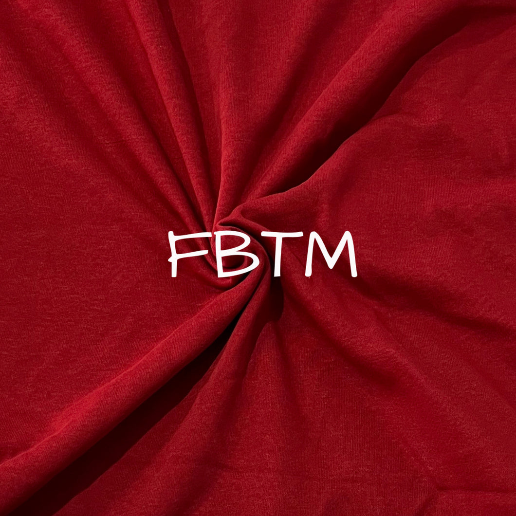 SOLID French Terry - Burgundy (.5m)