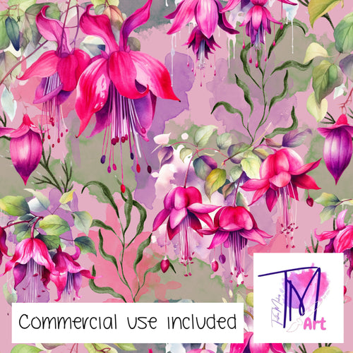 372 - Fuschia Drops Baby Pink (UNLIMITED)