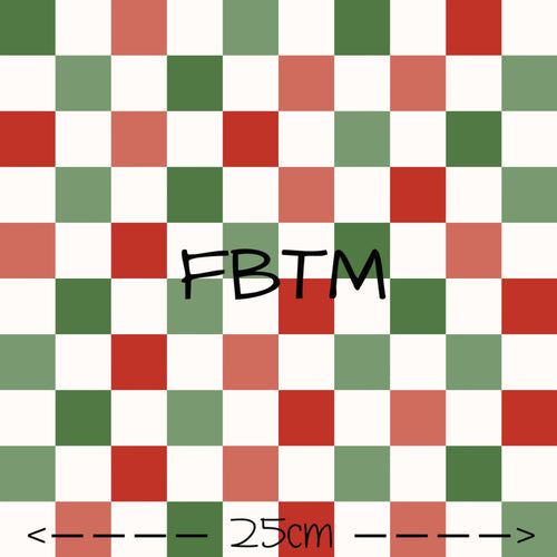 ROUND 40 - Christmas Checker Print
