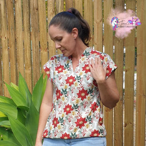 ROUND 40 - Christmas Embroidered Floral