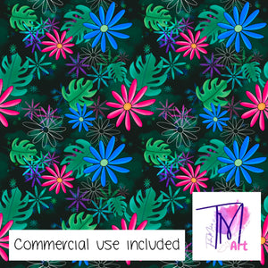 126 Monstera Forest - Seamless Pattern (UNLIMITED)