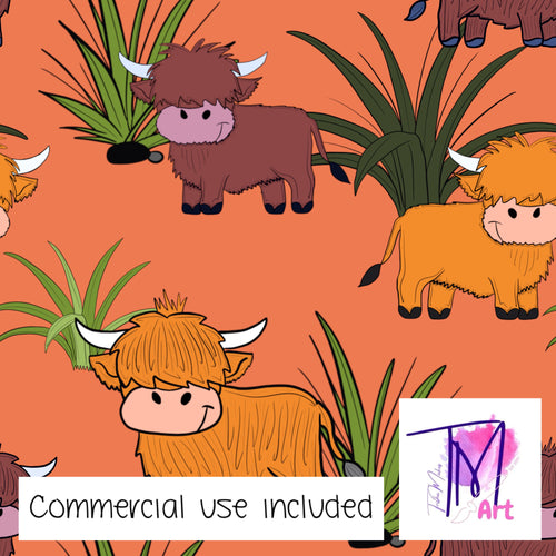 178 - Highlands In The Grass Orange (UNLIMITED)