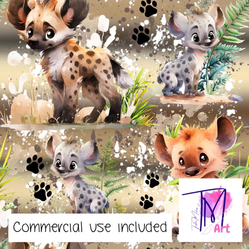 189 - Muddy Hyenas with White Splats (UNLIMITED)