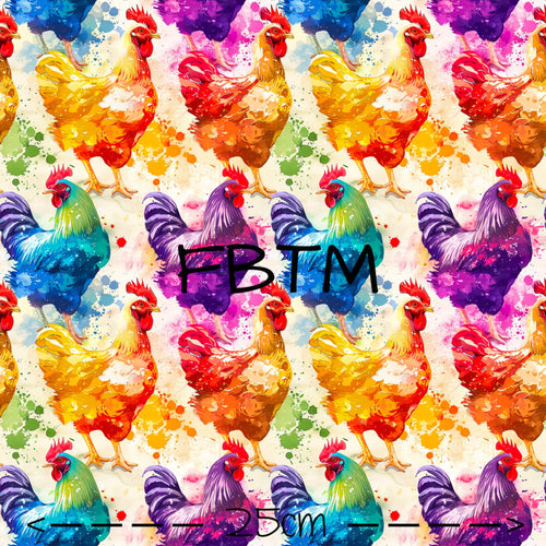 THEME #31 - Rainbow Chickens