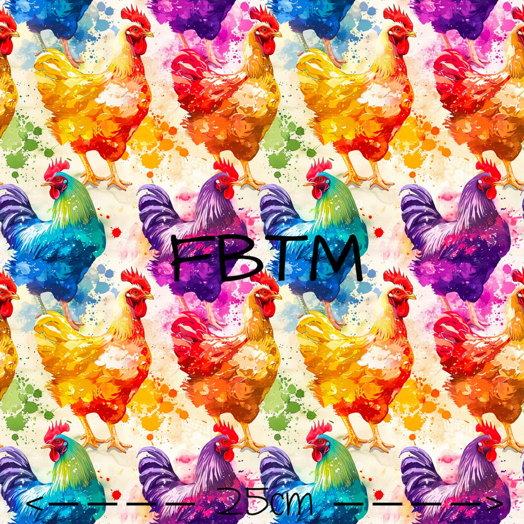 THEME #31 - Rainbow Chickens