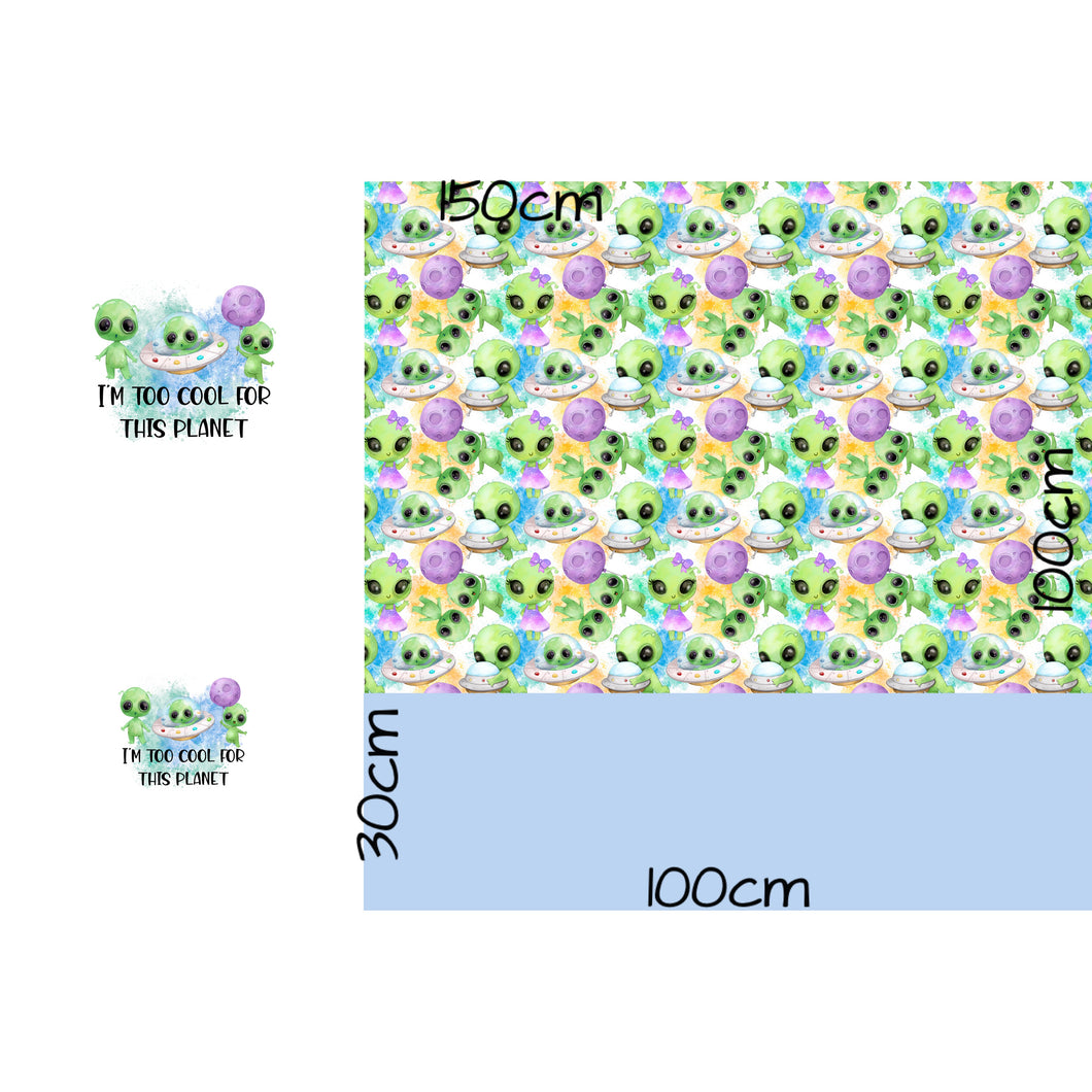 ROUND 51 - I'm Too Cool For This Planet 1m Panel