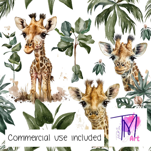 228 - Tropical Giraffes (UNLIMITED)