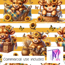 Load image into Gallery viewer, 237 - Basket Buddies on Orange Stripes (UNLIMITED)