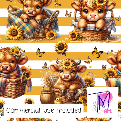 237 - Basket Buddies on Orange Stripes (UNLIMITED)