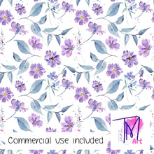Load image into Gallery viewer, 241 - Purple Watercolour Florals (UNLIMITED)