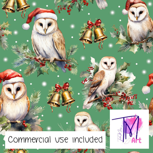 252 - Christmas Hoots Green (UNLIMITED)