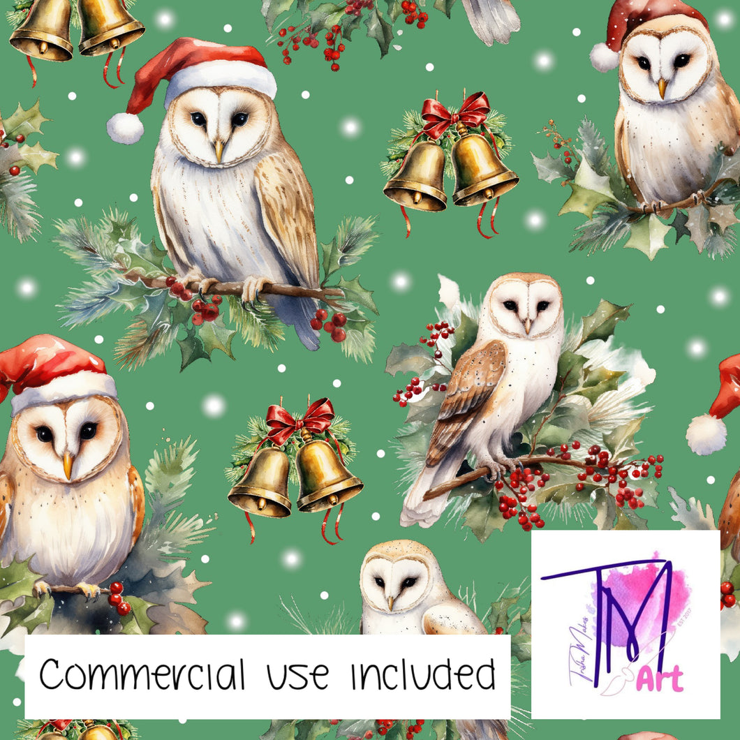 252 - Christmas Hoots Green (UNLIMITED)