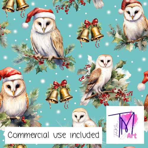 254 - Christmas Hoots Blue (UNLIMITED)