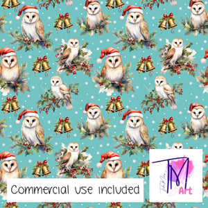 254 - Christmas Hoots Blue (UNLIMITED)