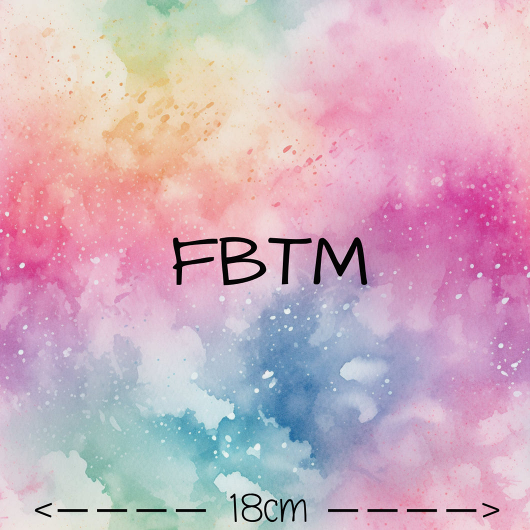 ROUND 60 - Muted Rainbow Splatter