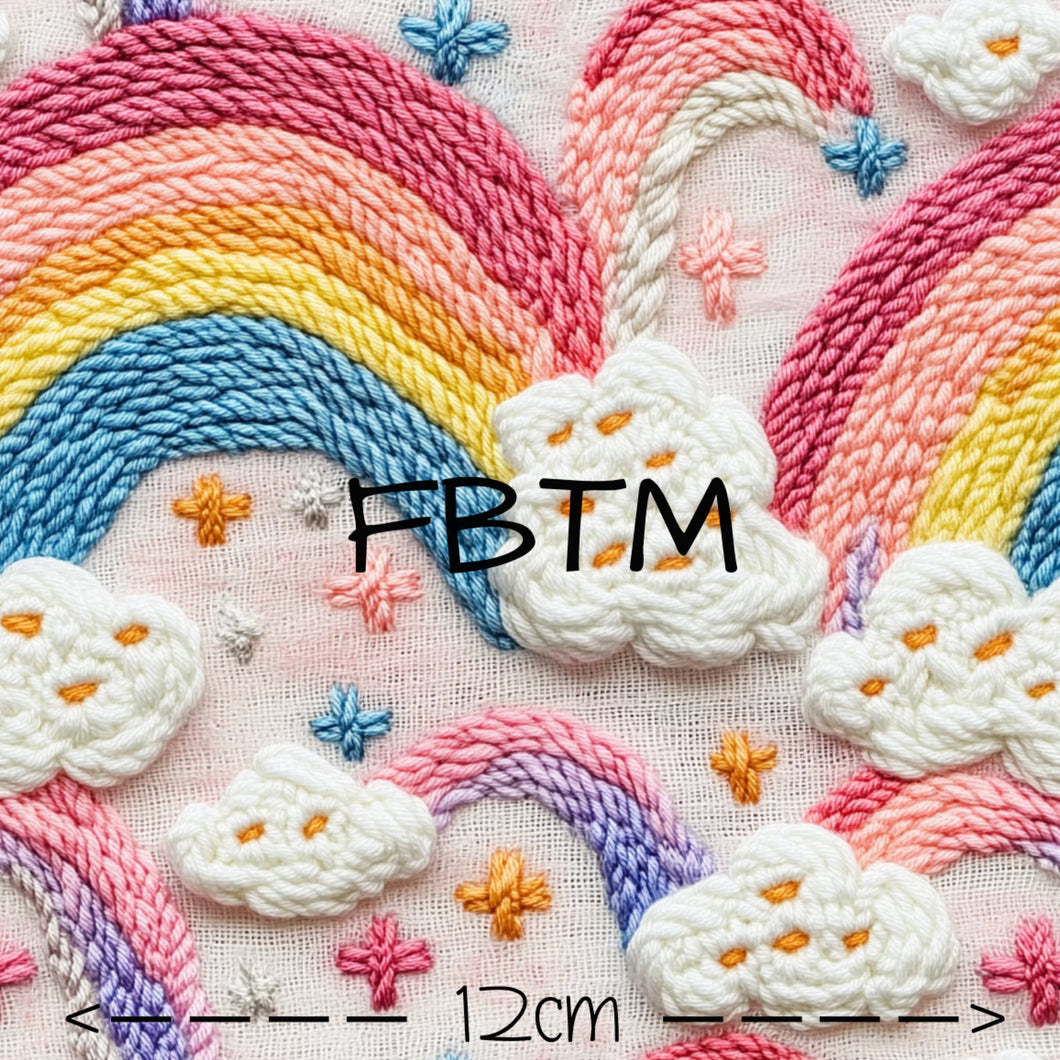 ROUND 60 - Embroidered Rainbows