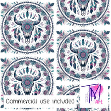 Load image into Gallery viewer, 281 - Bull Skull Mandala (UNLIMITED)