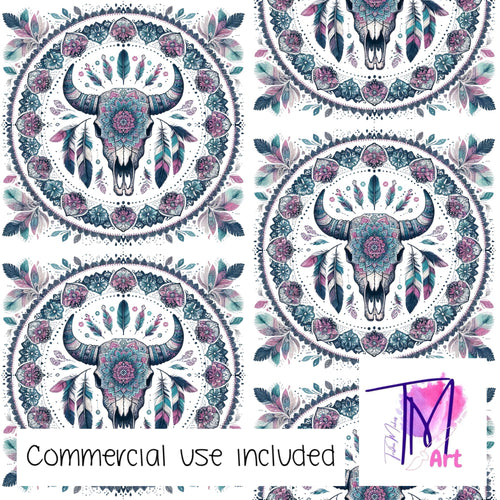 281 - Bull Skull Mandala (UNLIMITED)