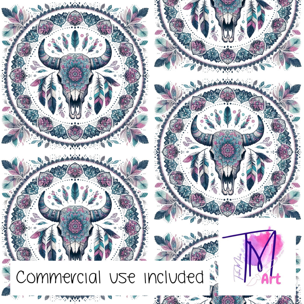 281 - Bull Skull Mandala (UNLIMITED)