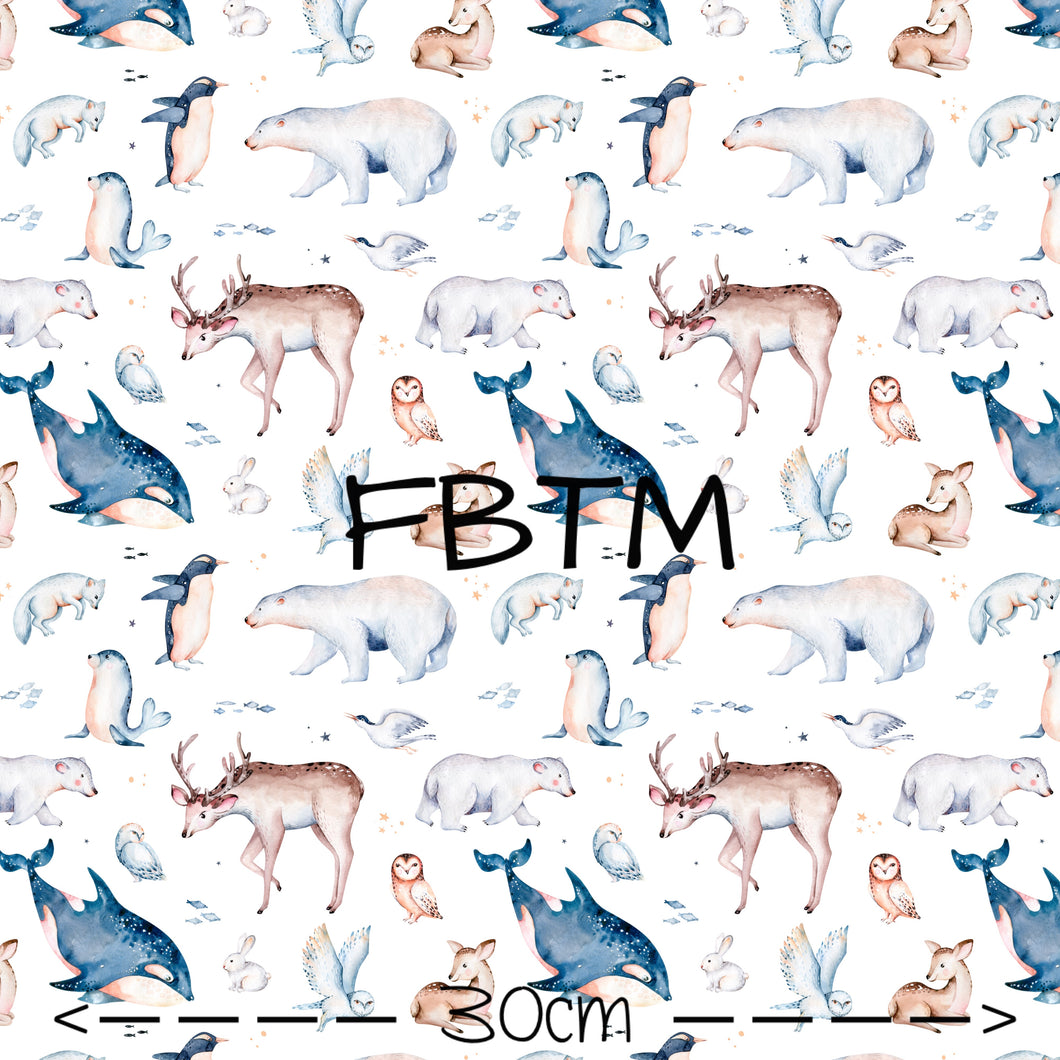 ROUND 52 - Arctic Animals 2.0 (POLYESTER CORDUROY)