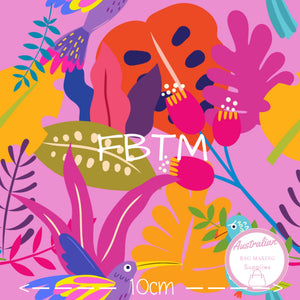 PREORDER ROUND 61 (12-19th June) - ABMS Birds and Leaf Pink