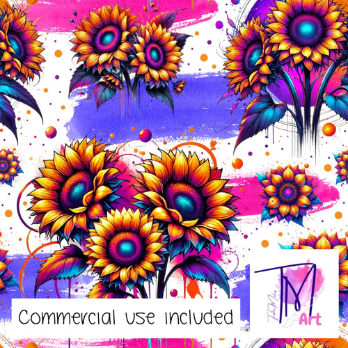 294 - Bold Sunflowers Polkadots (UNLIMITED)