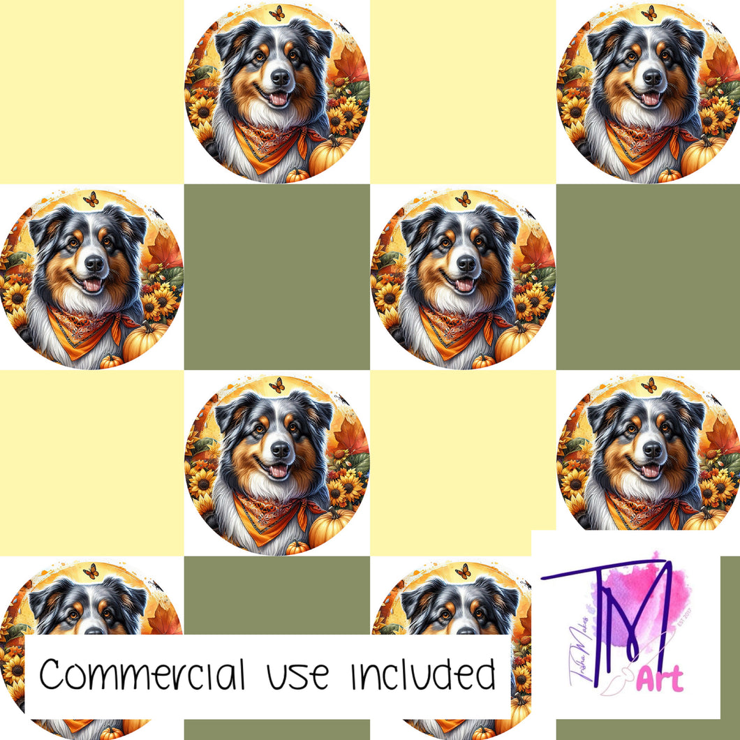 297 - Aussie Sheperd Checkers (UNLIMITED)