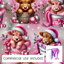 Load image into Gallery viewer, 389 - Highlands for Christmas with Glow Background (UNLIMITED)